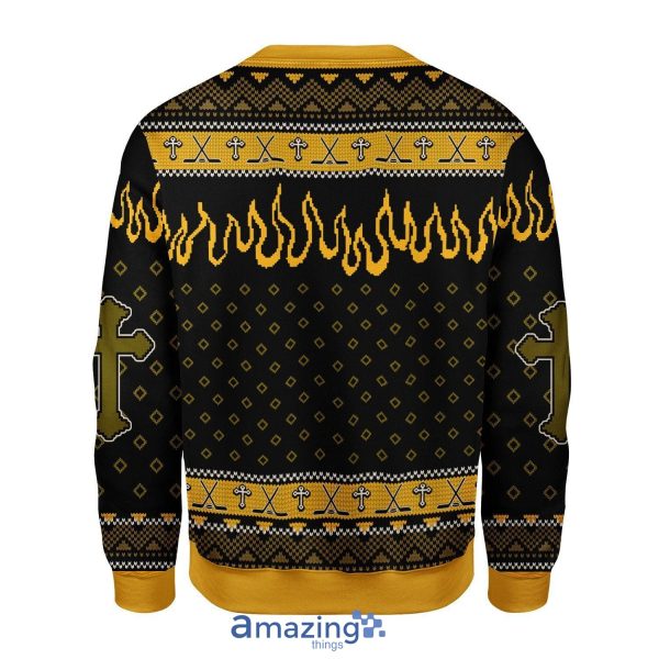 Jesus Saves Hockey Christmas Knitting Pattern Christmas Ugly Sweater