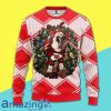 Kansas City Christmas Pug All Over Printed Wool Material Sweater
