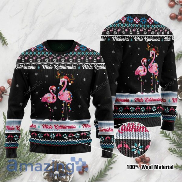 Mele Kalikimaka Flamingo Ugly Christmas Sweater