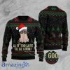 Merry Christmas Cat It’s Too Late To Be Good Special Pattern Christmas Sweater