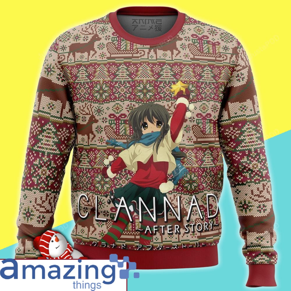 Merry Christmas Clannad Alt All Over Printed Christmas Sweater image Merry Christmas Clannad Alt All Over Printed Christmas Sweater Product photo 1