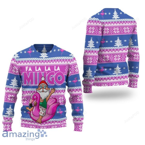 Merry Christmas Flamingo Ugly Christmas Sweater All Over Printed Shirt