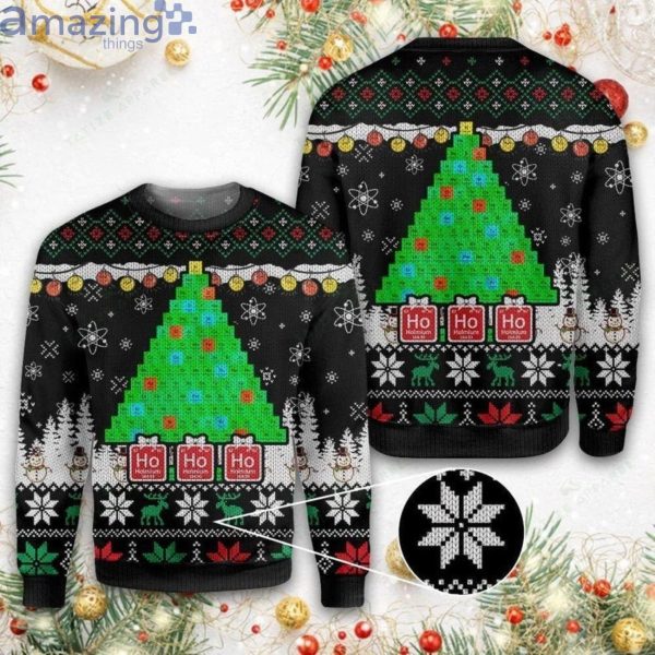 Merry christmas Ho Ho Ho Science Lovers Ugly Christmas Sweaterproduct photo 1