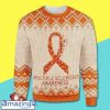 Merry Christmas Orange Ribbon Multiple Sclerosis Awareness Christmas Sweater