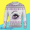 Merry Christmas Purple Eye Fibromyalgia Awareness Special Pattern Christmas Sweater