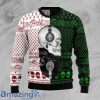 Merry Christmas Skull Knitting Pattern All Over Printed 3D Sweater