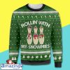 Mery Christmas With Funny Rollin’ With My Snowmies Bowling Christmas Sweater