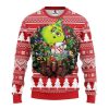 MLB Boston Red Sox Grinch Hug Christmas Ugly Sweater