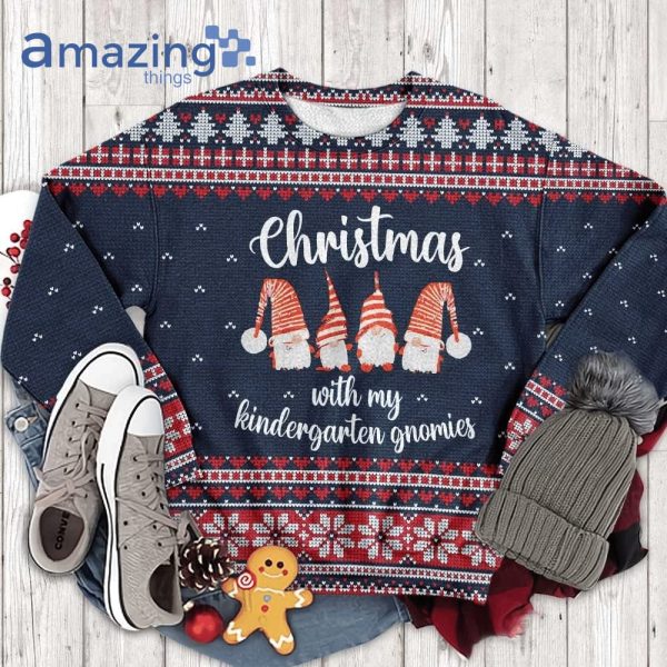 My Kindergarten Gnomies Teacher Christmas Knitting Pattern Christmas Ugly Sweater