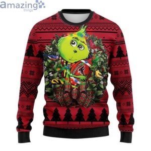 Nfl Atlanta Falcons Grinch Hug Christmas Ugly Sweaterproduct photo 1