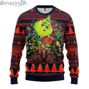 Nfl Chicago Bears Grinch Hug Christmas Ugly Sweaterproduct photo 1