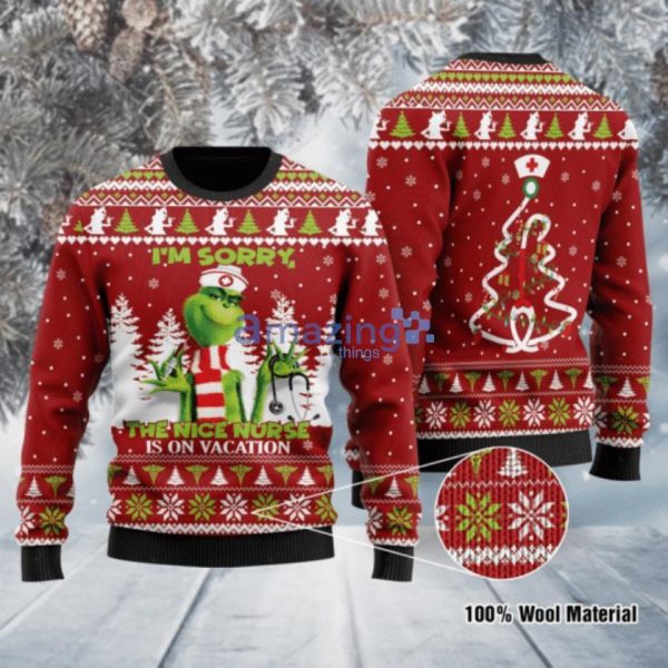 Nurse Grinch Christmas Ugly Sweaterproduct photo 1