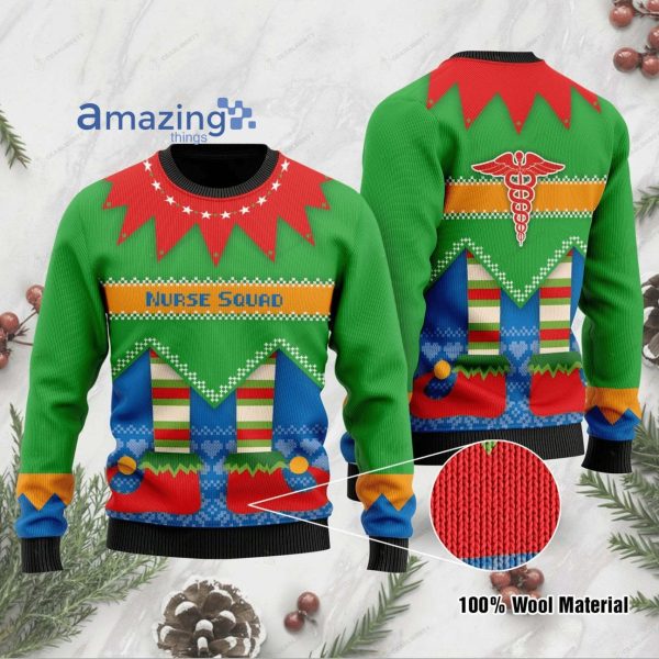 Nurse Squad Knitting Pattern Christmas Ugly Sweater