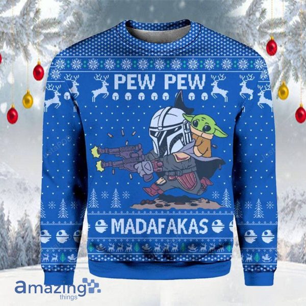 Pew Pew Madafakas Christmas Ugly Sweater All Over Print Shirt