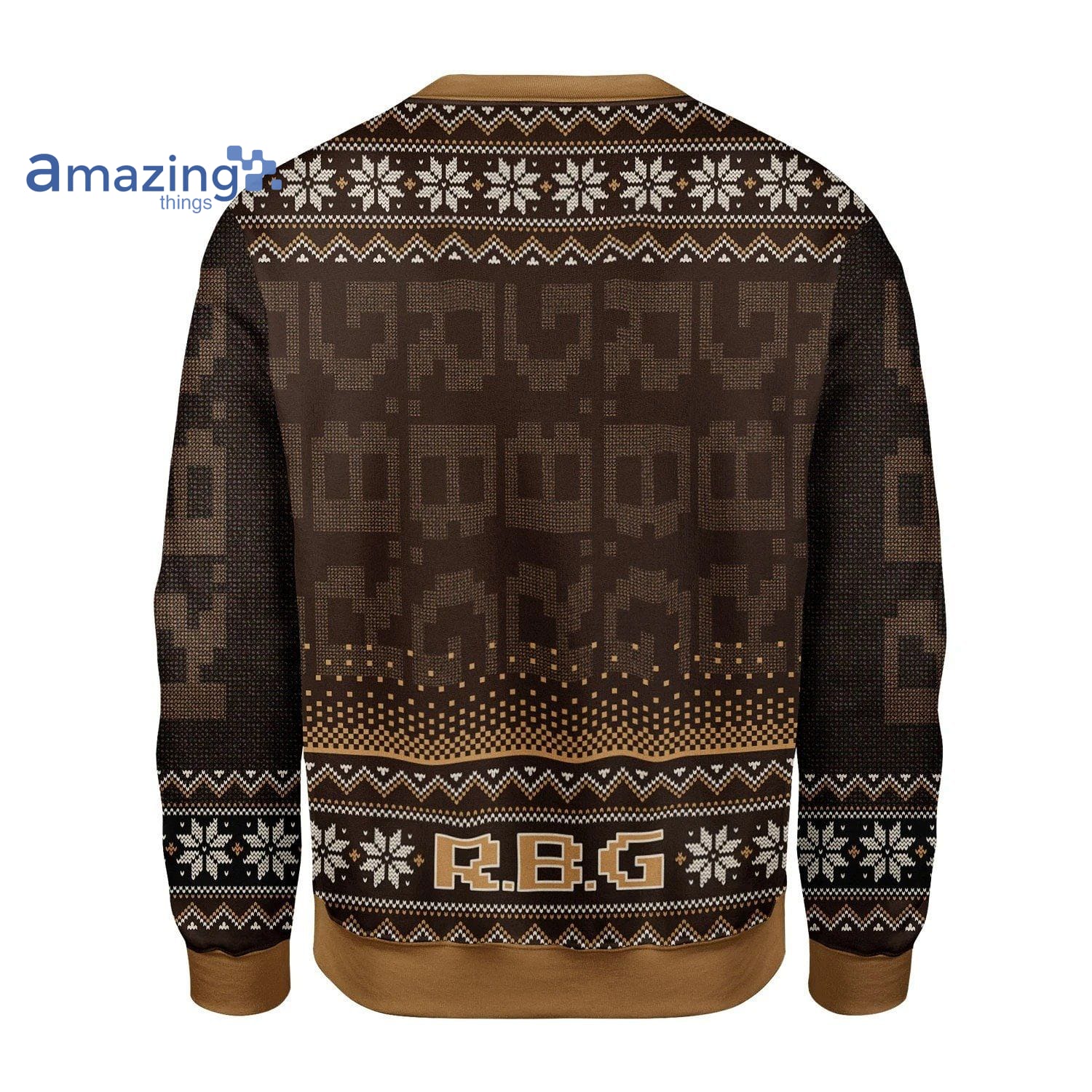 Ruth Bader Ginsburg RBG Christmas Knitting Pattern Pattern Christmas Ugly Sweater