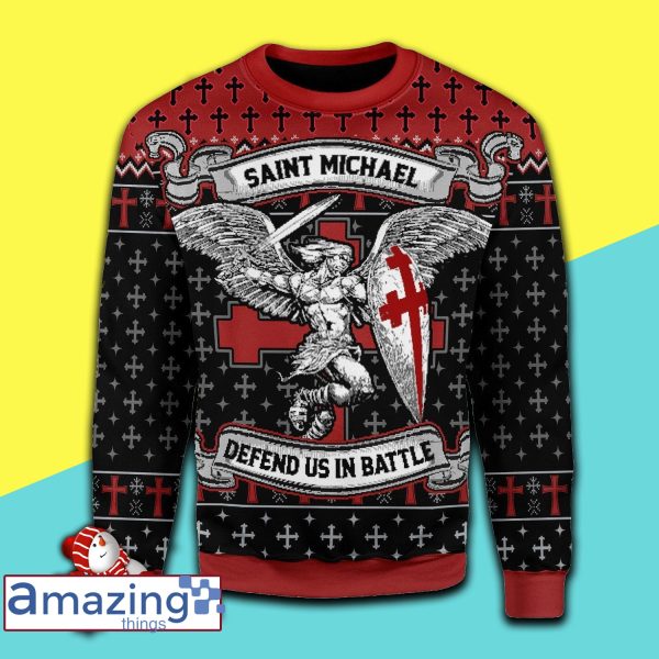 Saint Michael Christmas Knitting Pattern Christmas Ugly Sweater