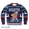 Santas Lap Ugly Christmas Sweater AOP Shirt