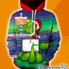 Savage Grinch Funny Christmas All Over Print 3D Hoodie