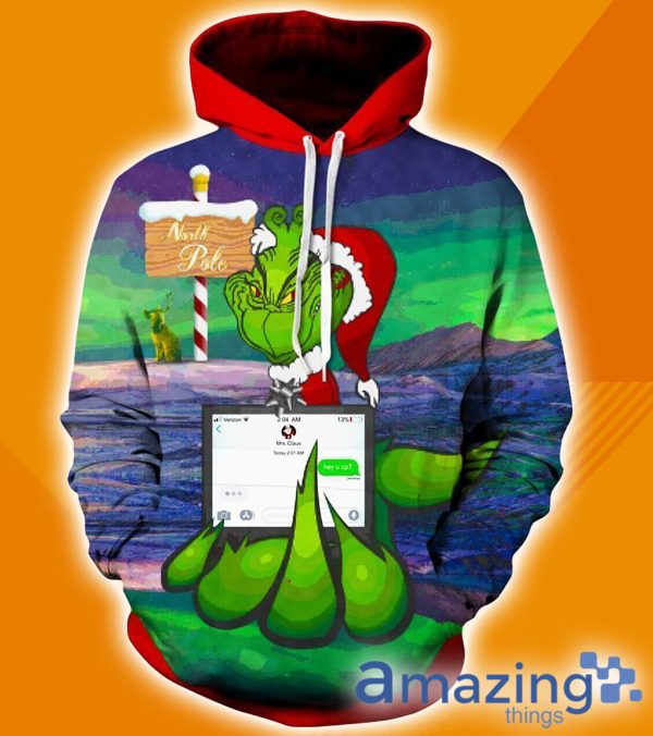 Savage Grinch Funny Christmas All Over Print 3D Hoodie