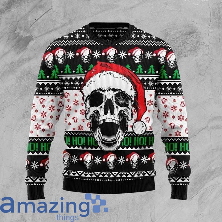 Skull Merry Christmas Ugly Christmas Sweater image Skull Merry Christmas Ugly Christmas Sweater Product photo 1