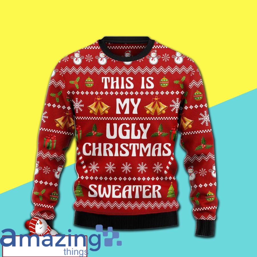 This Is My Ugly Sweater Wool Knitting Pattern Christmas Ugly Sweater Sweatshirt