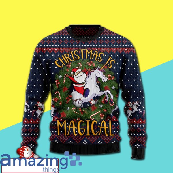 Unicorn Christmas Is Magical Christmas Knitting Pattern Christmas Ugly Sweater