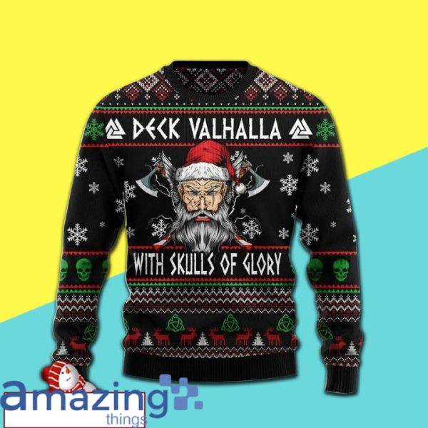 Viking Deck Valhalla Christmas Knitting Pattern Christmas Ugly Sweater