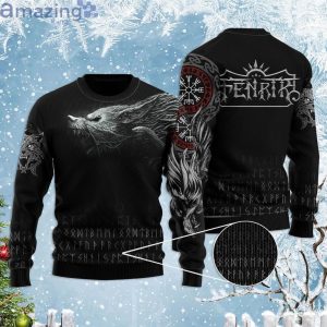 Viking Fenrir Best Gift Black Ugly Christmas Sweaterproduct photo 1