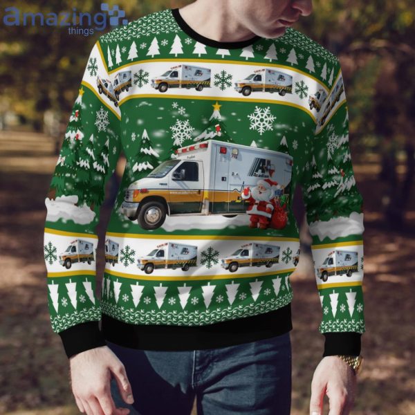 Acadian Ambulance Texas Ford E-450 Ambulance Christmas Sweater Product Photo 4