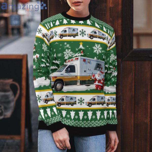 Acadian Ambulance Texas Ford E-450 Ambulance Christmas Sweater Product Photo 5
