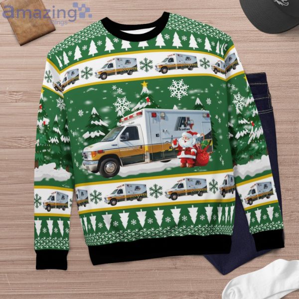 Acadian Ambulance Texas Ford E-450 Ambulance Christmas Sweater Product Photo 6