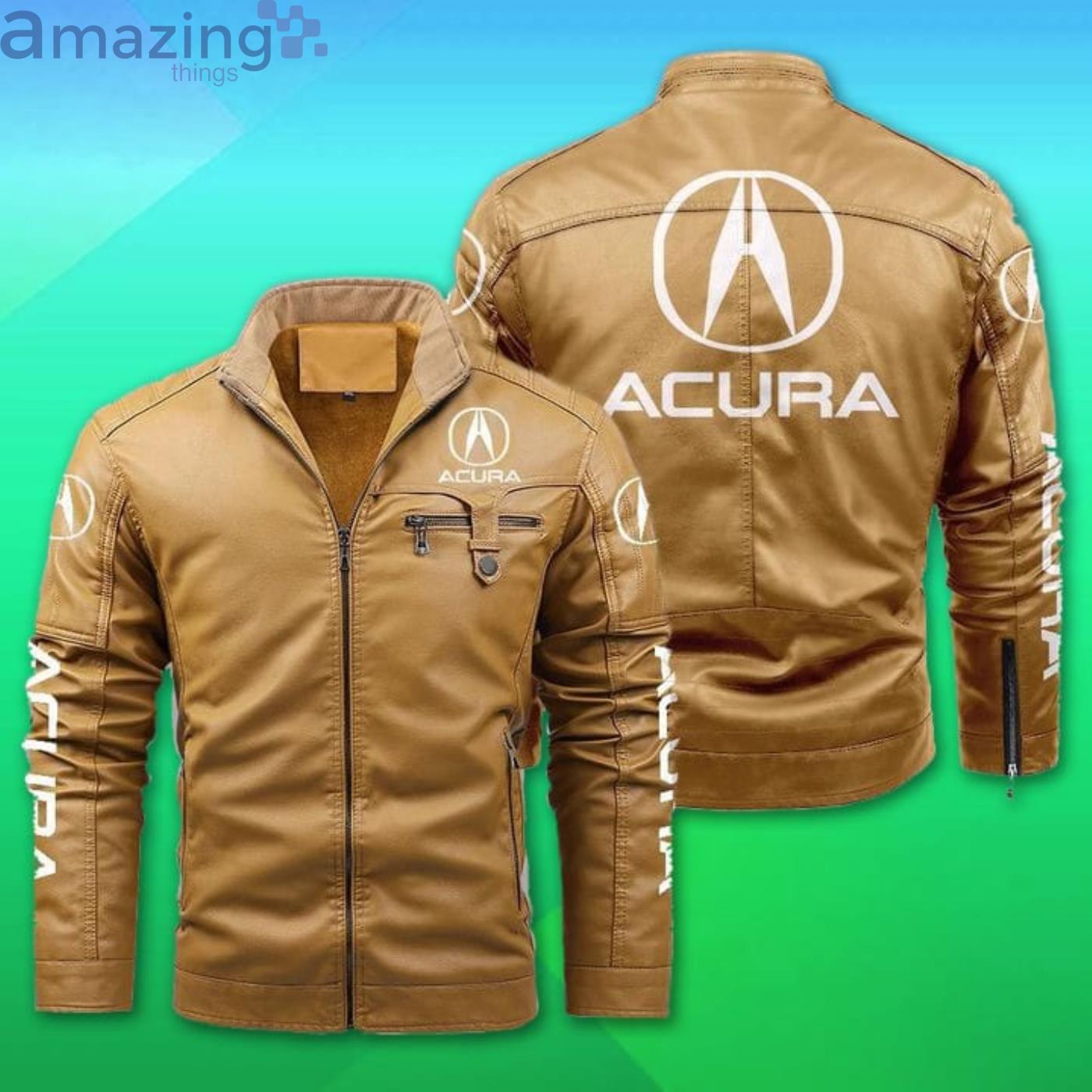 Acura Fleece Leather Jacket image Acura Fleece Leather Jacket Product Photo 2