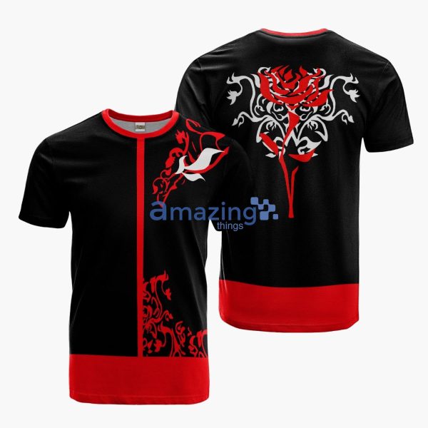 Adam Taurus Cosplay Costume Rwby Uniform Anime Merch Printed 3D T-Shirt Product Photo 1