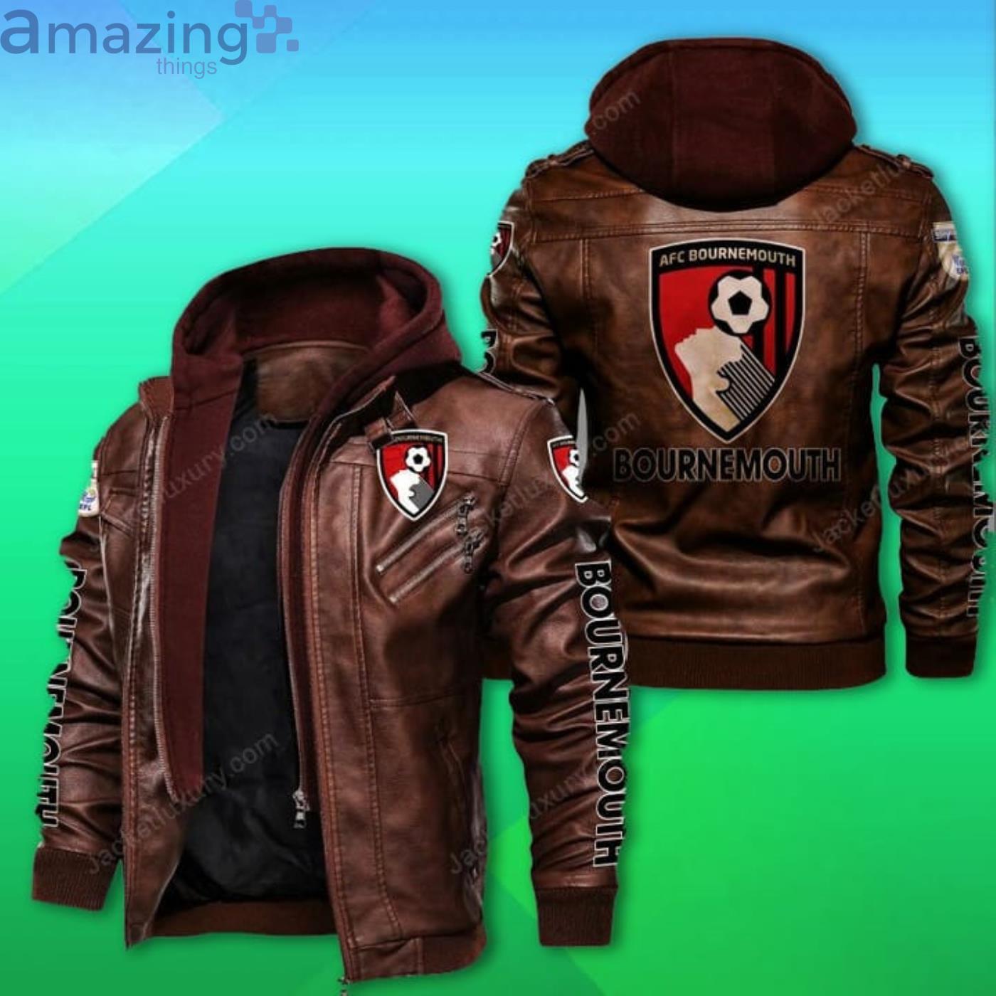 AFC Bournemouth 2D Leather Jacket image AFC Bournemouth 2D Leather Jacket Product Photo 2