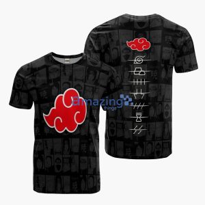 Akatsuki Cloud Cosplay Costume Anti Social Club Anime Merch All Over Printed Shirts