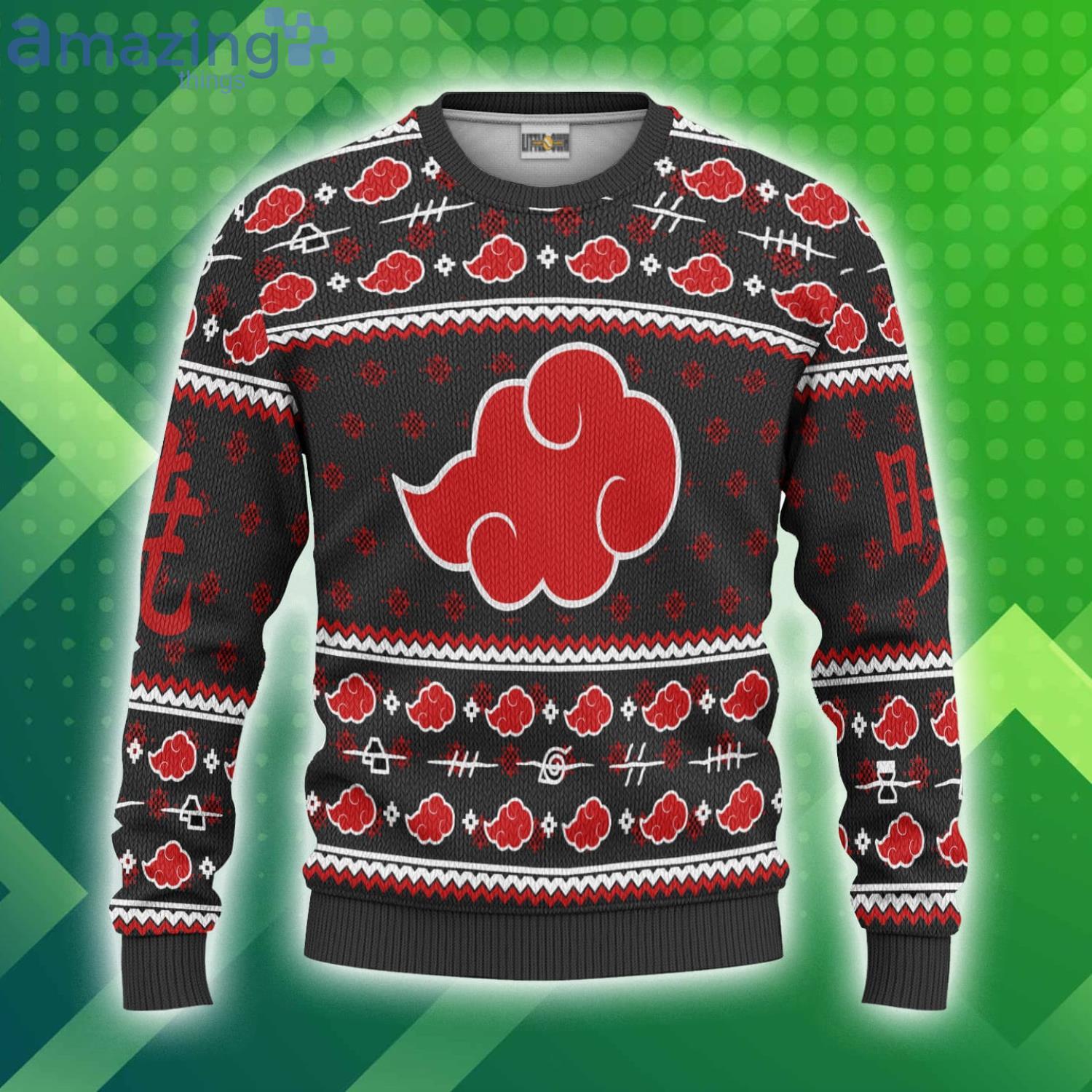 Akatsuki Cloud Naruto Ugly Anime 3D Sweater Sweater Custom Product Photo 1