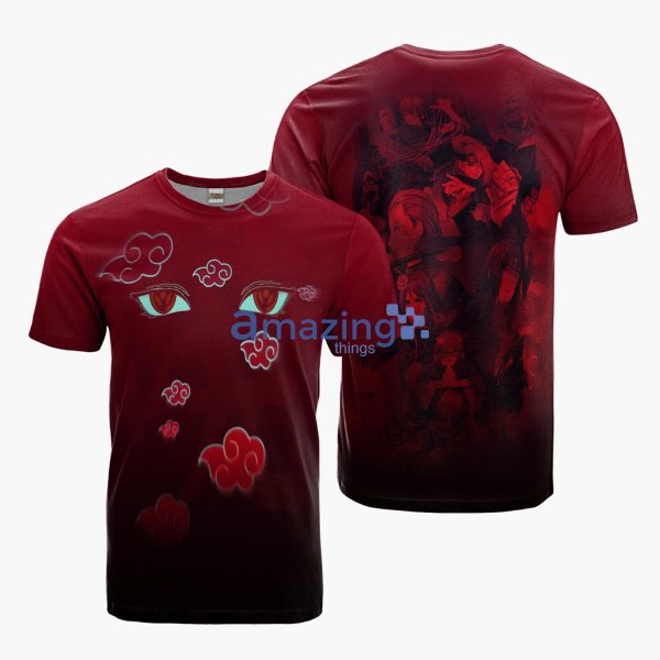 Akatsuki Cosplay Costume Anime Merch Printed 3D T-Shirt Product Photo 1