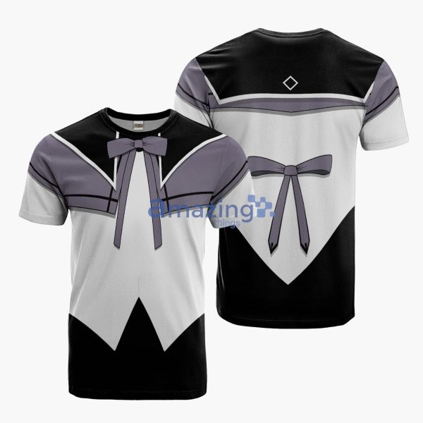 Akemi Homura Cosplay Costume Puella Magi Madoka Magica Anime Merch Printed 3D T-Shirt Product Photo 1