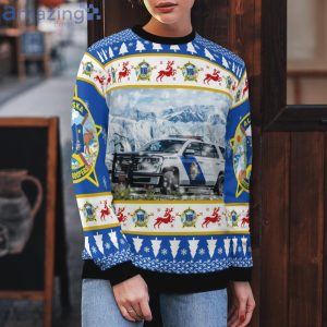 Alaska State Troopers Ford Interceptor Utility Christmas Sweater Product Photo 5