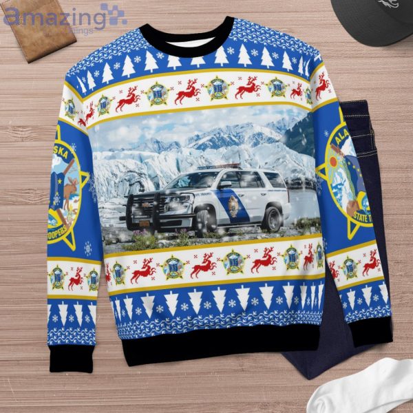 Alaska State Troopers Ford Interceptor Utility Christmas Sweater Product Photo 6
