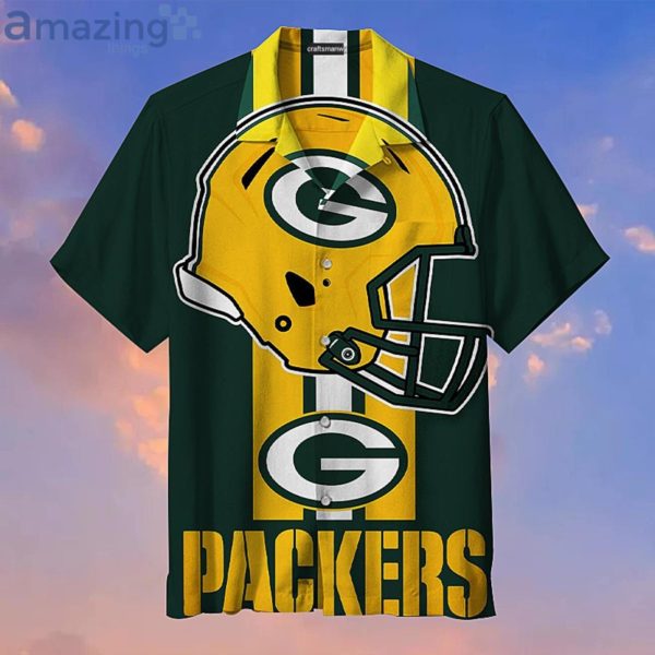 Amazing Green Bay Packers All Over Print Green Hawaiian Shirt Product Photo 1