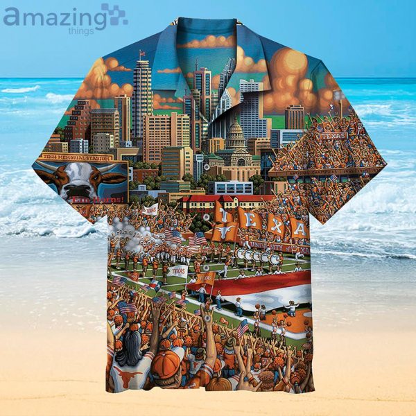 Amazing University Of Texas Fans Gift Logo Sport Lover Hawaiian Shirt Product Photo 1