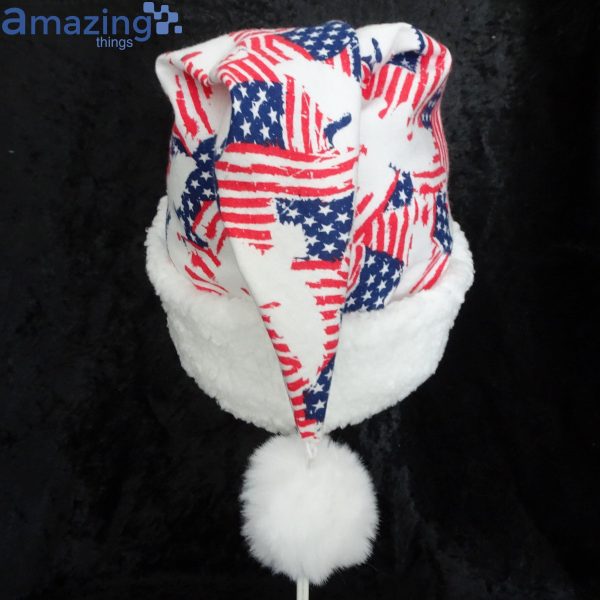 American Flag Party Christmas Santa Hat For Adult And Child Product Photo 3