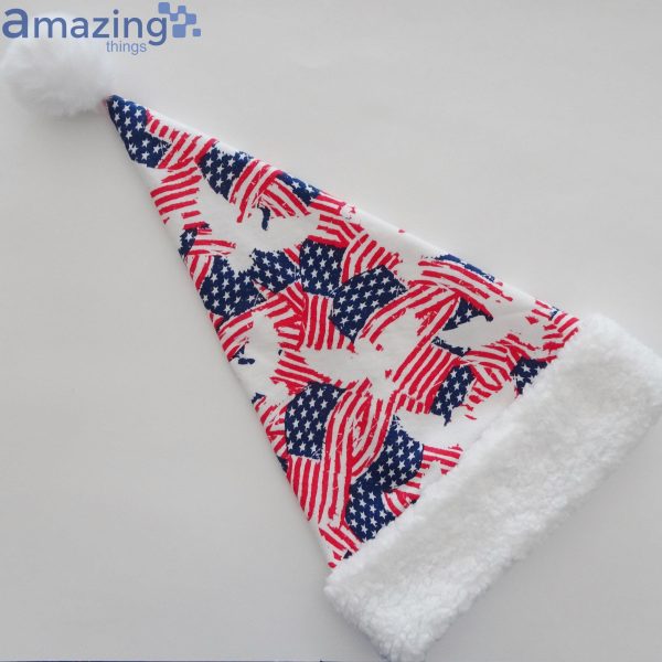 American Flag Party Christmas Santa Hat For Adult And Child Product Photo 4