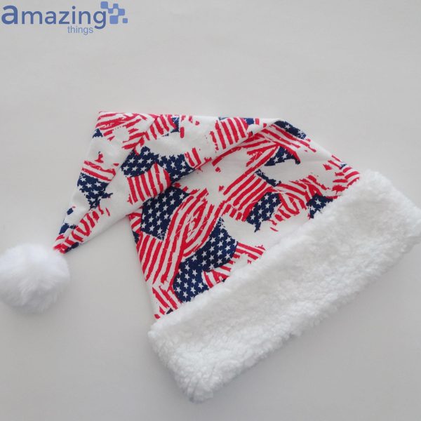American Flag Party Christmas Santa Hat For Adult And Child Product Photo 5
