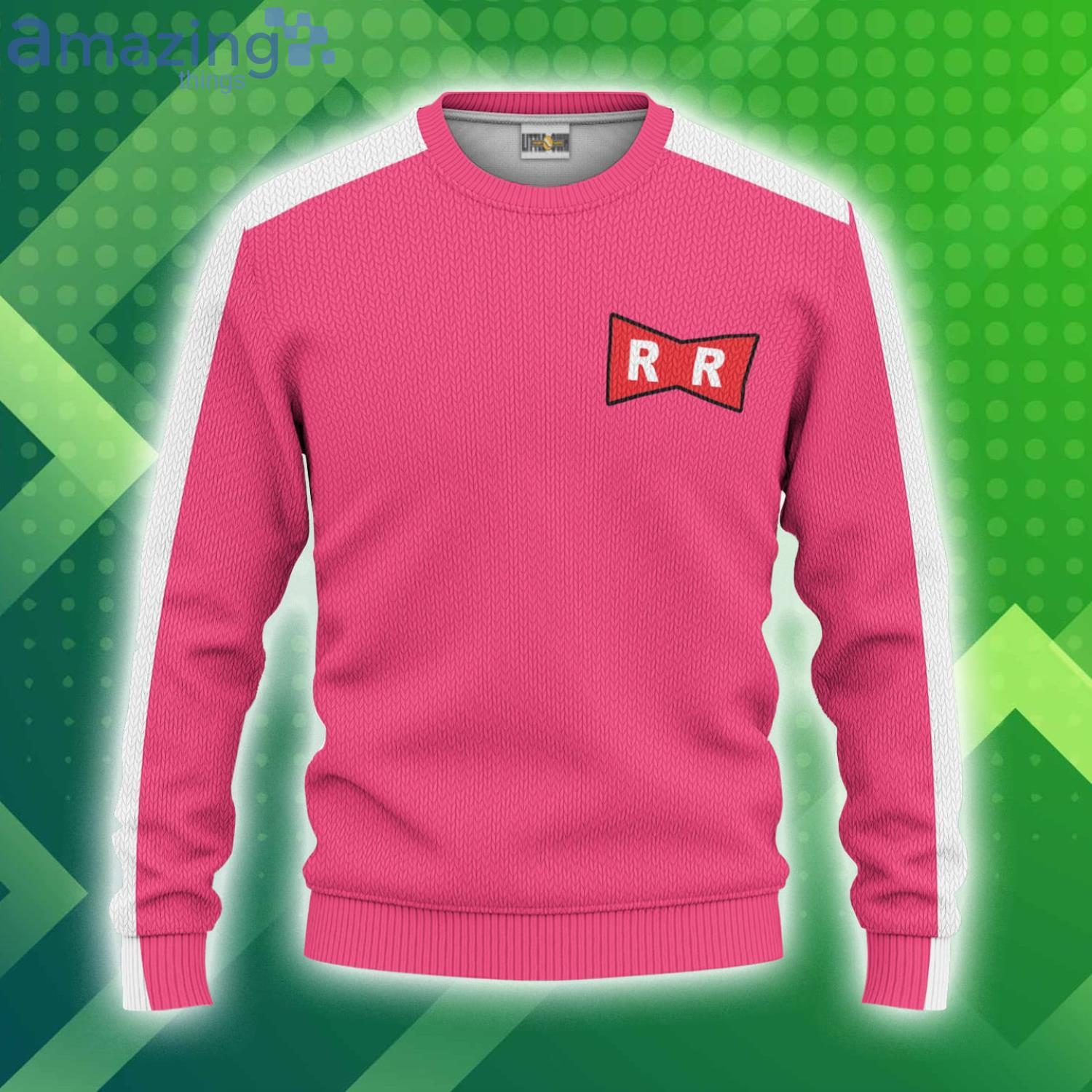 Android 18 Uniform Christmas Ugly Sweater Dragon Ball Anime 3D Sweater Cosplay Product Photo 1 Product photo 1