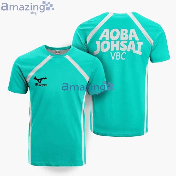 Aoba Johsai High Libero Cosplay Costume Haikyuu Anime Merch Printed 3D T-Shirt Product Photo 1