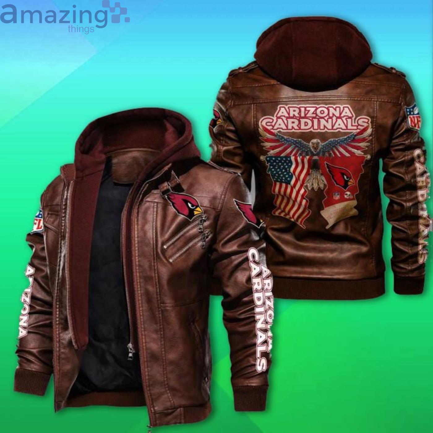 NFL Arizona Cardinals 2D Leather Jacket Men And Women For Fans -  Freedomdesign