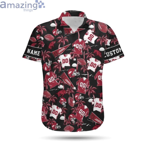 Arkansas Razorbacks Custom Name & Number Personalized Hawaiian Shirtproduct photo 2