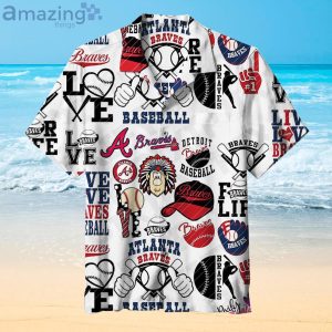 Atlanta Braves Fans Gift Logo Sport Lover Hawaiian Shirt Product Photo 1